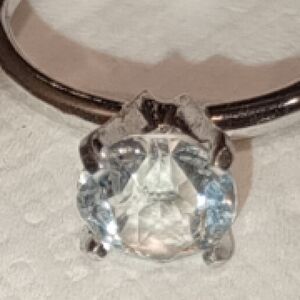 Vintage Uncas Women's Ring with Crystal Accent/Engagement Ring/Cocktail Ring